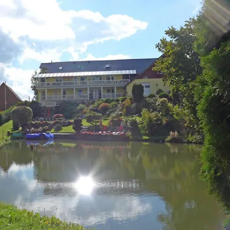 Picturesque In With Pond Lichtenhain (Sebnitz)